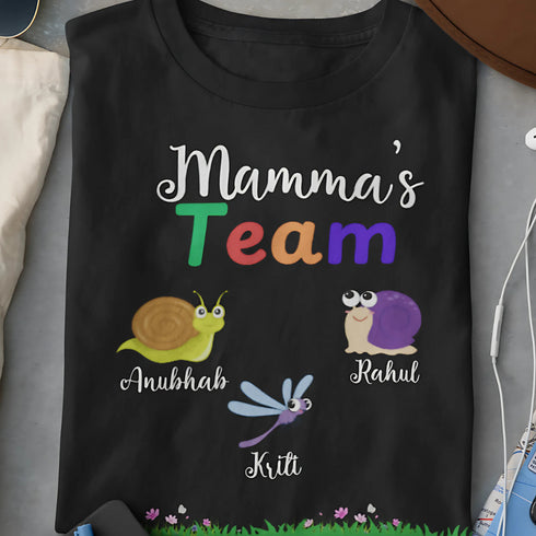 Personalized Grandma Mom Papa Tshirt