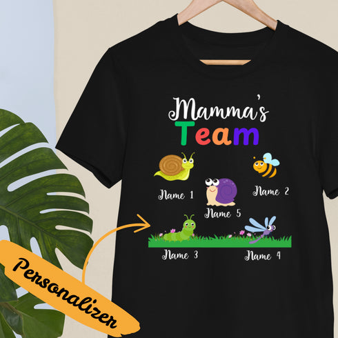 Personalized Grandma Mom Papa Tshirt
