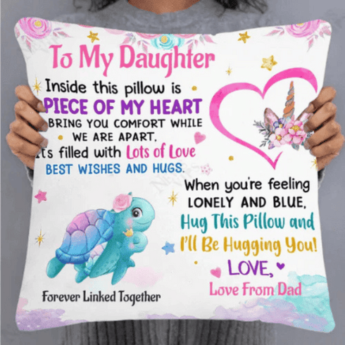 “To My Child” Pillow – A Hug from the Heart | Comfort Gift from Mom & Dad 💖