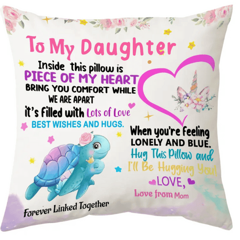 “To My Child” Pillow – A Hug from the Heart | Comfort Gift from Mom & Dad 💖