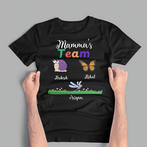 Personalized Grandma Mom Papa Tshirt
