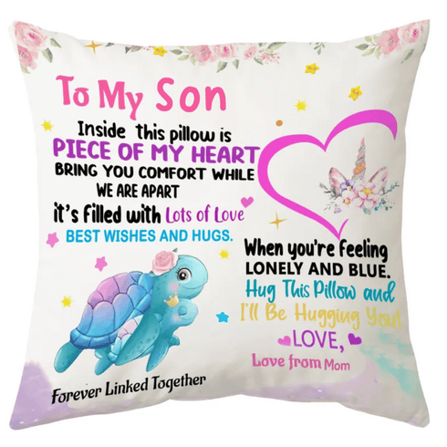 “To My Child” Pillow – A Hug from the Heart | Comfort Gift from Mom & Dad 💖