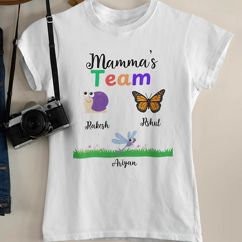 Personalized Grandma Mom Papa Tshirt