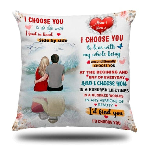 I Choose You Special day For Couple Cushion Cover 16x16 inches Only_MG214